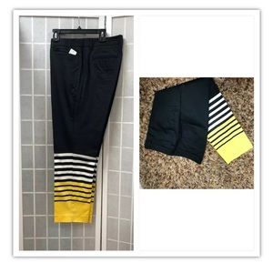 New York Company, Women,pant, black/yellow,size8.: